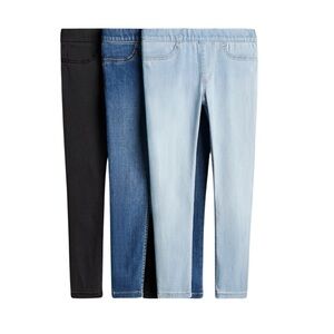 052 H&M Kids Jeans Trio - Black, Dark Blue, Light Blue